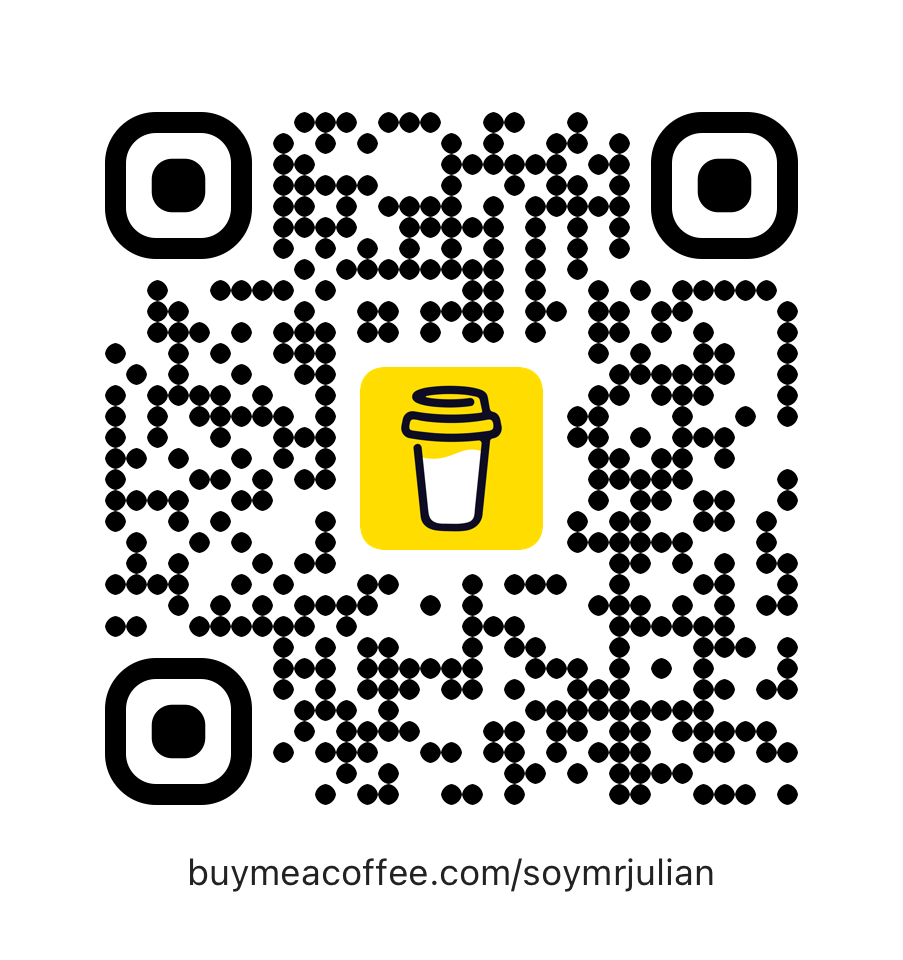 Código QR para apoyar El Walkman del MR en Buy Me a Coffee
