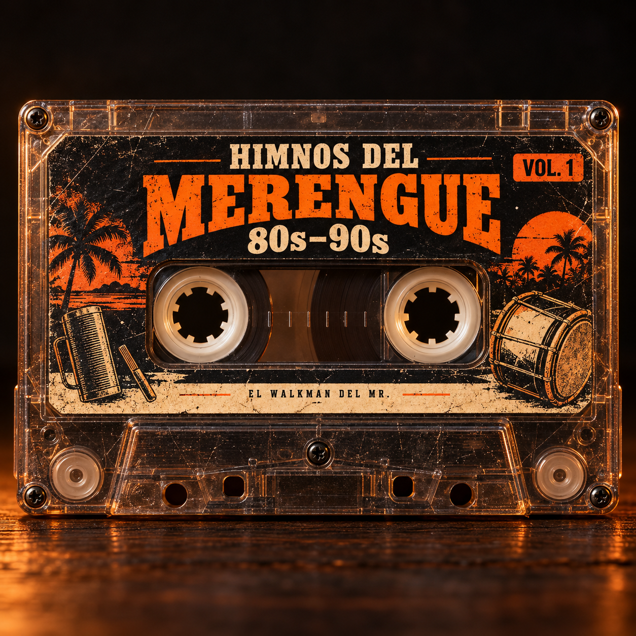 Cassette artwork for Merengue Anthems (80s–90s) — Vol. 1